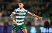 31 August 2025; Lee Grace of Shamrock Rovers during the SSE Airtricity Men's Premier Division match between Shamrock Rovers and Drogheda United at Tallaght Stadium in Dublin. Photo by Stephen McCarthy/Sportsfile
