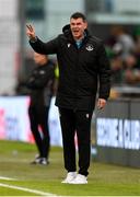 31 August 2025; Drogheda United manager Kevin Doherty during the SSE Airtricity Men's Premier Division match between Shamrock Rovers and Drogheda United at Tallaght Stadium in Dublin. Photo by Stephen McCarthy/Sportsfile