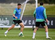 2 September 2025; Dara O'Shea during a Republic of Ireland training session at the FAI National Training Centre in Abbotstown, Dublin. Photo by Stephen McCarthy/Sportsfile