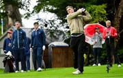 3 September 2025; Leinster and Ireland rugby player Josh van der Flier during the Pro AM ahead of the Amgen Irish Open Golf Championship 2025 at The K Club in Straffan, Kildare. Photo by Ramsey Cardy/Sportsfile