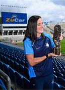 3 September 2025; Dublin star Hannah Tyrrell with her 2025 ZuCar Golden Boot award at Croke Park in Dublin. Hannah’s tally of 6-28 during for the TG4 All-Ireland Senior champions ensured that the Na Fianna player topped the individual scoring charts across the Junior, Intermediate and Senior grades in the All-Ireland series. Photo by Piaras Ó Mídheach/Sportsfile