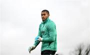 3 September 2025; Goalkeeper Gavin Bazunu during a Republic of Ireland training session at the FAI National Training Centre in Abbotstown, Dublin. Photo by Stephen McCarthy/Sportsfile