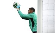 3 September 2025; Goalkeeper Gavin Bazunu during a Republic of Ireland training session at the FAI National Training Centre in Abbotstown, Dublin. Photo by Stephen McCarthy/Sportsfile