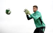 3 September 2025; Goalkeeper Mark Travers during a Republic of Ireland training session at the FAI National Training Centre in Abbotstown, Dublin. Photo by Stephen McCarthy/Sportsfile