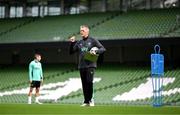 4 September 2025; Head coach Heimir Hallgrimsson during a Republic of Ireland training session at the Aviva Stadium in Dublin. Photo by Stephen McCarthy/Sportsfile