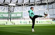 4 September 2025; Sammie Szmodics during a Republic of Ireland training session at the Aviva Stadium in Dublin. Photo by Stephen McCarthy/Sportsfile