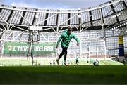 4 September 2025; Sammie Szmodics during a Republic of Ireland training session at the Aviva Stadium in Dublin. Photo by Stephen McCarthy/Sportsfile
