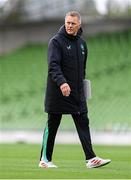 4 September 2025; Head coach Heimir Hallgrimsson during a Republic of Ireland training session at the Aviva Stadium in Dublin. Photo by Stephen McCarthy/Sportsfile