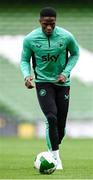4 September 2025; Chiedozie Ogbene during a Republic of Ireland training session at the Aviva Stadium in Dublin. Photo by Stephen McCarthy/Sportsfile