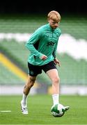 4 September 2025; Liam Scales during a Republic of Ireland training session at the Aviva Stadium in Dublin. Photo by Stephen McCarthy/Sportsfile