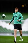 4 September 2025; Jake O'Brien during a Republic of Ireland training session at the Aviva Stadium in Dublin. Photo by Stephen McCarthy/Sportsfile