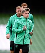 4 September 2025; Sammie Szmodics during a Republic of Ireland training session at the Aviva Stadium in Dublin. Photo by Stephen McCarthy/Sportsfile