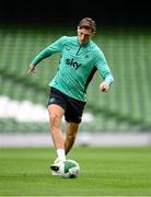 4 September 2025; Jimmy Dunne during a Republic of Ireland training session at the Aviva Stadium in Dublin. Photo by Stephen McCarthy/Sportsfile