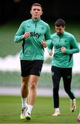 4 September 2025; Dara O'Shea during a Republic of Ireland training session at the Aviva Stadium in Dublin. Photo by Stephen McCarthy/Sportsfile