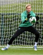 5 September 2025; Goalkeeper Caoimhin Kelleher during a Republic of Ireland training session at the FAI National Training Centre in Abbotstown, Dublin. Photo by Stephen McCarthy/Sportsfile
