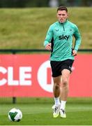 5 September 2025; Dara O'Shea during a Republic of Ireland training session at the FAI National Training Centre in Abbotstown, Dublin. Photo by Stephen McCarthy/Sportsfile
