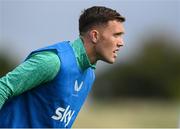 5 September 2025; Dara O'Shea during a Republic of Ireland training session at the FAI National Training Centre in Abbotstown, Dublin. Photo by Stephen McCarthy/Sportsfile