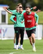 5 September 2025; Ryan Manning during a Republic of Ireland training session at the FAI National Training Centre in Abbotstown, Dublin. Photo by Stephen McCarthy/Sportsfile