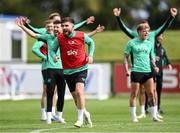 5 September 2025; Ryan Manning during a Republic of Ireland training session at the FAI National Training Centre in Abbotstown, Dublin. Photo by Stephen McCarthy/Sportsfile