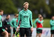 5 September 2025; Goalkeeper Caoimhin Kelleher during a Republic of Ireland training session at the FAI National Training Centre in Abbotstown, Dublin. Photo by Stephen McCarthy/Sportsfile
