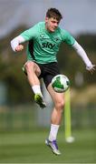 5 September 2025; Evan Ferguson during a Republic of Ireland training session at the FAI National Training Centre in Abbotstown, Dublin. Photo by Stephen McCarthy/Sportsfile