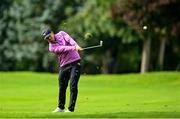 5 September 2025; Adrien Saddier of France plays from the 10th fairway during day two of the Amgen Irish Open Golf Championship 2025 at The K Club in Straffan, Kildare. Photo by Ramsey Cardy/Sportsfile