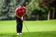 5 September 2025; Padraig Harrington of Ireland watches his shot from the rough on the 10th fairway during day two of the Amgen Irish Open Golf Championship 2025 at The K Club in Straffan, Kildare. Photo by Ramsey Cardy/Sportsfile