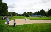 5 September 2025; Shaun Norris of South Africa chips out of a bunker at the 11th green during day two of the Amgen Irish Open Golf Championship 2025 at The K Club in Straffan, Kildare. Photo by Ramsey Cardy/Sportsfile
