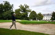 5 September 2025; Rory McIlroy of Northern Ireland makes his way to his ball in a bunker at the 10th green during day two of the Amgen Irish Open Golf Championship 2025 at The K Club in Straffan, Kildare. Photo by Ramsey Cardy/Sportsfile
