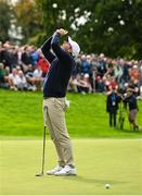 5 September 2025; Rory McIlroy of Northern Ireland reacts to a missed putt on the 12th green during day two of the Amgen Irish Open Golf Championship 2025 at The K Club in Straffan, Kildare. Photo by Ramsey Cardy/Sportsfile