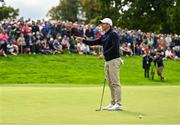 5 September 2025; Rory McIlroy of Northern Ireland reacts to a missed putt on the 12th green during day two of the Amgen Irish Open Golf Championship 2025 at The K Club in Straffan, Kildare. Photo by Ramsey Cardy/Sportsfile
