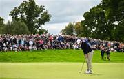 5 September 2025; Rory McIlroy of Northern Ireland putts on the 12th green during day two of the Amgen Irish Open Golf Championship 2025 at The K Club in Straffan, Kildare. Photo by Ramsey Cardy/Sportsfile