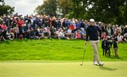 5 September 2025; Rory McIlroy of Northern Ireland awaits his putt on the 12th green during day two of the Amgen Irish Open Golf Championship 2025 at The K Club in Straffan, Kildare. Photo by Ramsey Cardy/Sportsfile