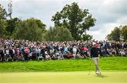 5 September 2025; Rory McIlroy of Northern Ireland awaits his putt on the 12th green during day two of the Amgen Irish Open Golf Championship 2025 at The K Club in Straffan, Kildare. Photo by Ramsey Cardy/Sportsfile