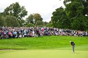 5 September 2025; Shane Lowry of Ireland putts on the 12th green during day two of the Amgen Irish Open Golf Championship 2025 at The K Club in Straffan, Kildare. Photo by Ramsey Cardy/Sportsfile
