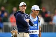 5 September 2025; Rory McIlroy of Northern Ireland with his caddie Harry Diamond on the 13th green during day two of the Amgen Irish Open Golf Championship 2025 at The K Club in Straffan, Kildare. Photo by Ramsey Cardy/Sportsfile