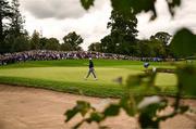 5 September 2025; Shane Lowry of Ireland after putting on the 12th green during day two of the Amgen Irish Open Golf Championship 2025 at The K Club in Straffan, Kildare. Photo by Ramsey Cardy/Sportsfile