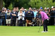 5 September 2025; Adrien Saddier of France putts on the 15th green during day two of the Amgen Irish Open Golf Championship 2025 at The K Club in Straffan, Kildare. Photo by Ramsey Cardy/Sportsfile