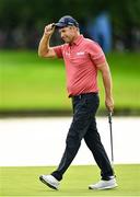 5 September 2025; Padraig Harrington of Ireland acknowledges the gallery after finishing with a birdie on the 18th green during day two of the Amgen Irish Open Golf Championship 2025 at The K Club in Straffan, Kildare. Photo by Ramsey Cardy/Sportsfile
