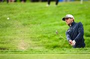 5 September 2025; Joakim Lagergren of Sweden chips out of a bunker on the eighth green during day two of the Amgen Irish Open Golf Championship 2025 at The K Club in Straffan, Kildare. Phoot by Seb Daly/Sportsfile