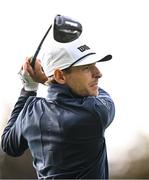 5 September 2025; Joakim Lagergren of Sweden watches his drive on the ninth tee box during day two of the Amgen Irish Open Golf Championship 2025 at The K Club in Straffan, Kildare. Phoot by Seb Daly/Sportsfile