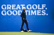 5 September 2025; Joakim Lagergren of Sweden approaches his ball on the ninth green during day two of the Amgen Irish Open Golf Championship 2025 at The K Club in Straffan, Kildare. Photo by Seb Daly/Sportsfile