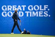 5 September 2025; Joakim Lagergren of Sweden approaches his ball on the ninth green during day two of the Amgen Irish Open Golf Championship 2025 at The K Club in Straffan, Kildare. Photo by Seb Daly/Sportsfile