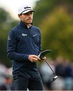 5 September 2025; Joakim Lagergren of Sweden after finishing his round on the ninth green during day two of the Amgen Irish Open Golf Championship 2025 at The K Club in Straffan, Kildare. Photo by Seb Daly/Sportsfile