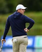 5 September 2025; Rory McIlroy of Northern Ireland on the 18th green during day two of the Amgen Irish Open Golf Championship 2025 at The K Club in Straffan, Kildare. Photo by Seb Daly/Sportsfile