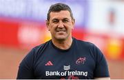 5 September 2025; Munster head coach Clayton McMillan before the pre-season friendly match between Gloucester and Munster at Kingsholm Stadium in Gloucester, England. Photo by Patrick Khachfe/Sportsfile