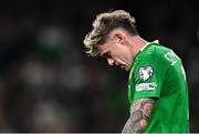 6 September 2025; Sammie Szmodics of Republic of Ireland during the FIFA World Cup 2026 Group F qualifying match between Republic of Ireland and Hungary at the Aviva Stadium in Dublin. Photo by Seb Daly/Sportsfile