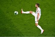 6 September 2025; Barnabás Varga of Hungary during the FIFA World Cup 2026 Group F qualifying match between Republic of Ireland and Hungary at the Aviva Stadium in Dublin. Photo by Piaras Ó Mídheach/Sportsfile