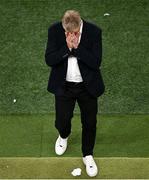 6 September 2025; Republic of Ireland head coach Heimir Hallgrimsson reacts in the first half during the FIFA World Cup 2026 Group F qualifying match between Republic of Ireland and Hungary at the Aviva Stadium in Dublin. Photo by Piaras Ó Mídheach/Sportsfile