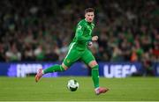 6 September 2025; Matt Doherty of Republic of Ireland during the FIFA World Cup 2026 Group F qualifying match between Republic of Ireland and Hungary at the Aviva Stadium in Dublin. Photo by Stephen McCarthy/Sportsfile